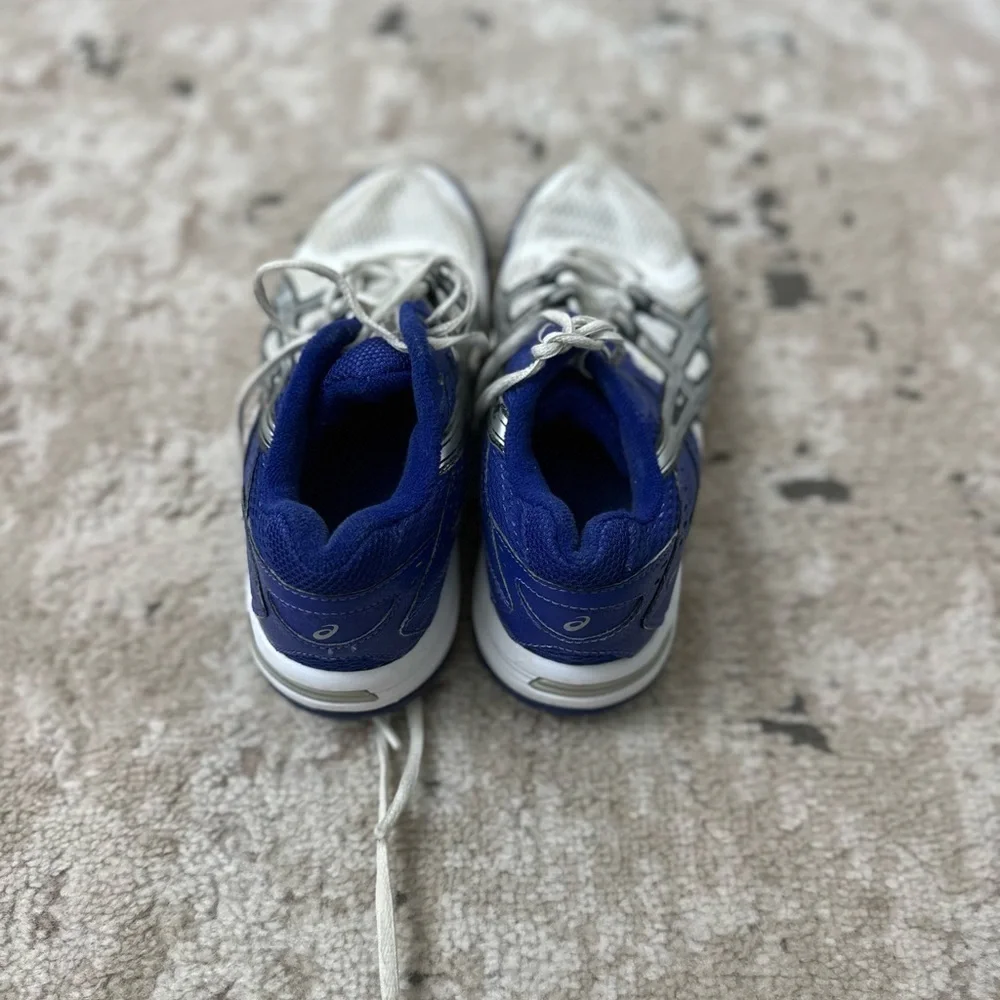 Asics Women's Royal Blue/Purple & White Gel-Rocket Indoor Shoe, Size 6